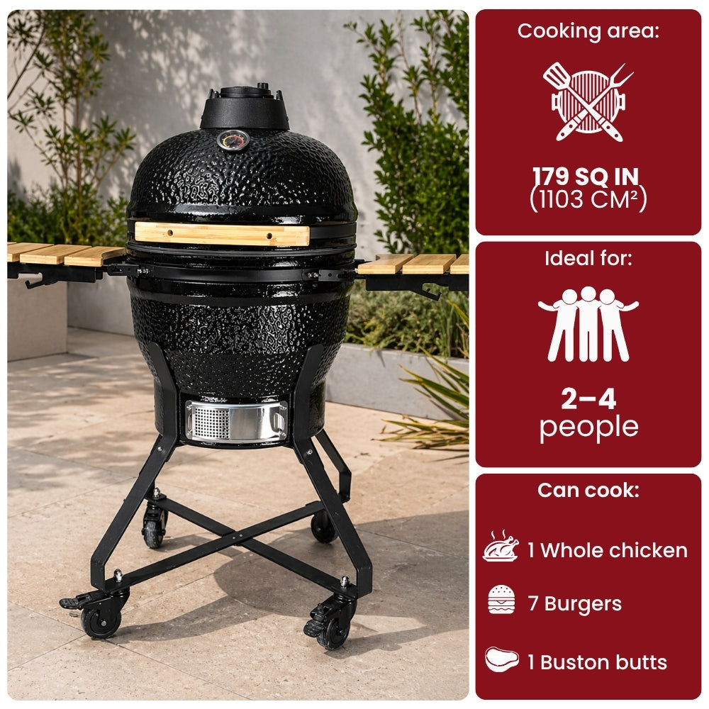 Black Ember Junior – 18" Kamado