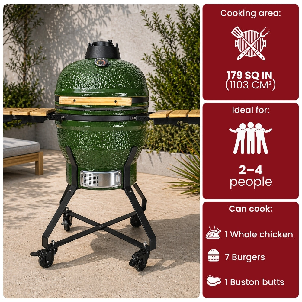 Green Ember Junior – 18" Kamado