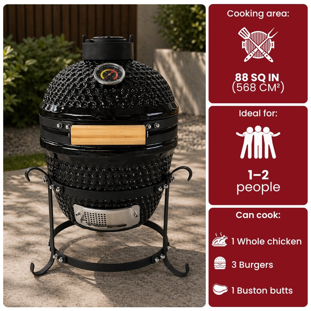 Black Ember Mini - 13" Kamado