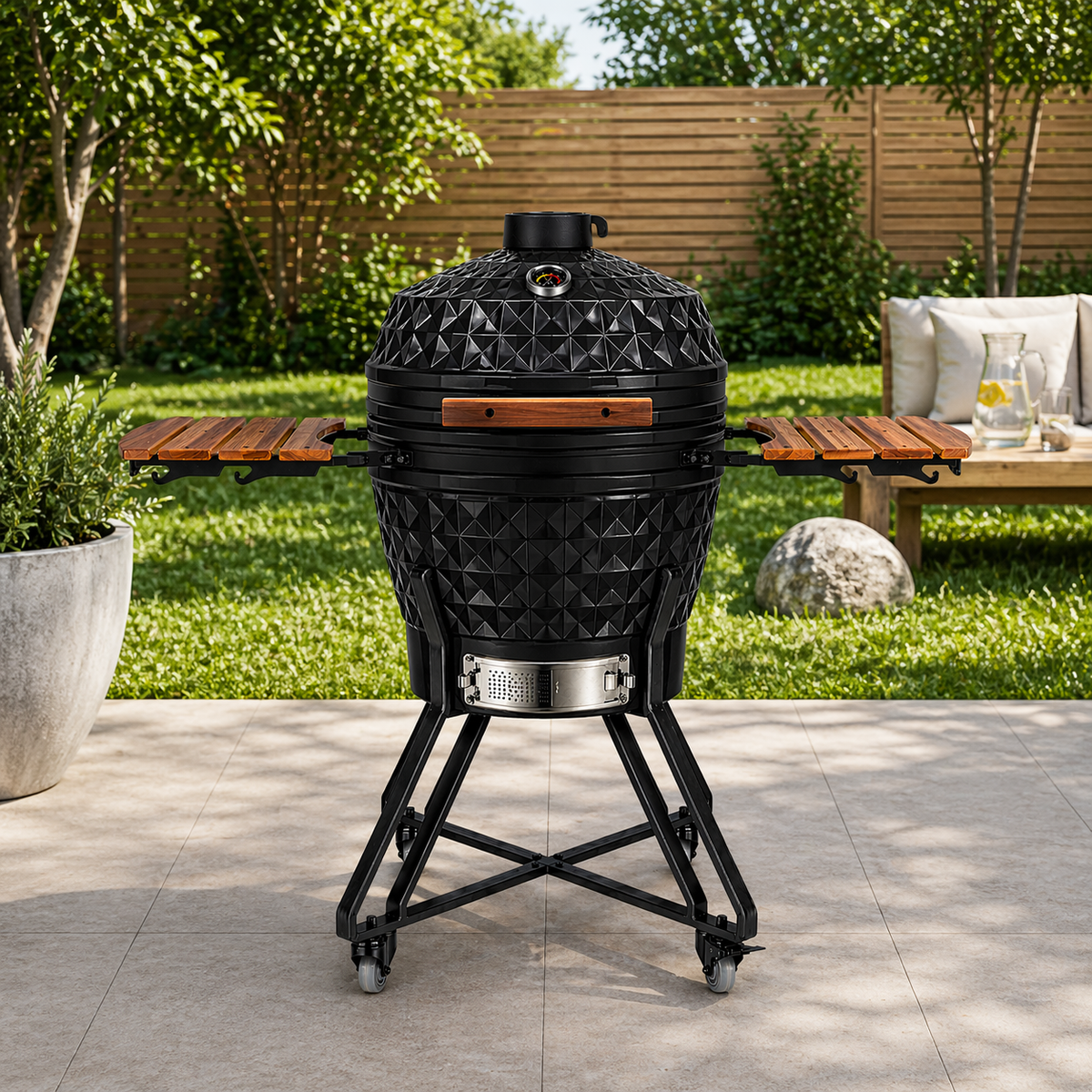 Black Ember Pro Diamond – 24" Kamado