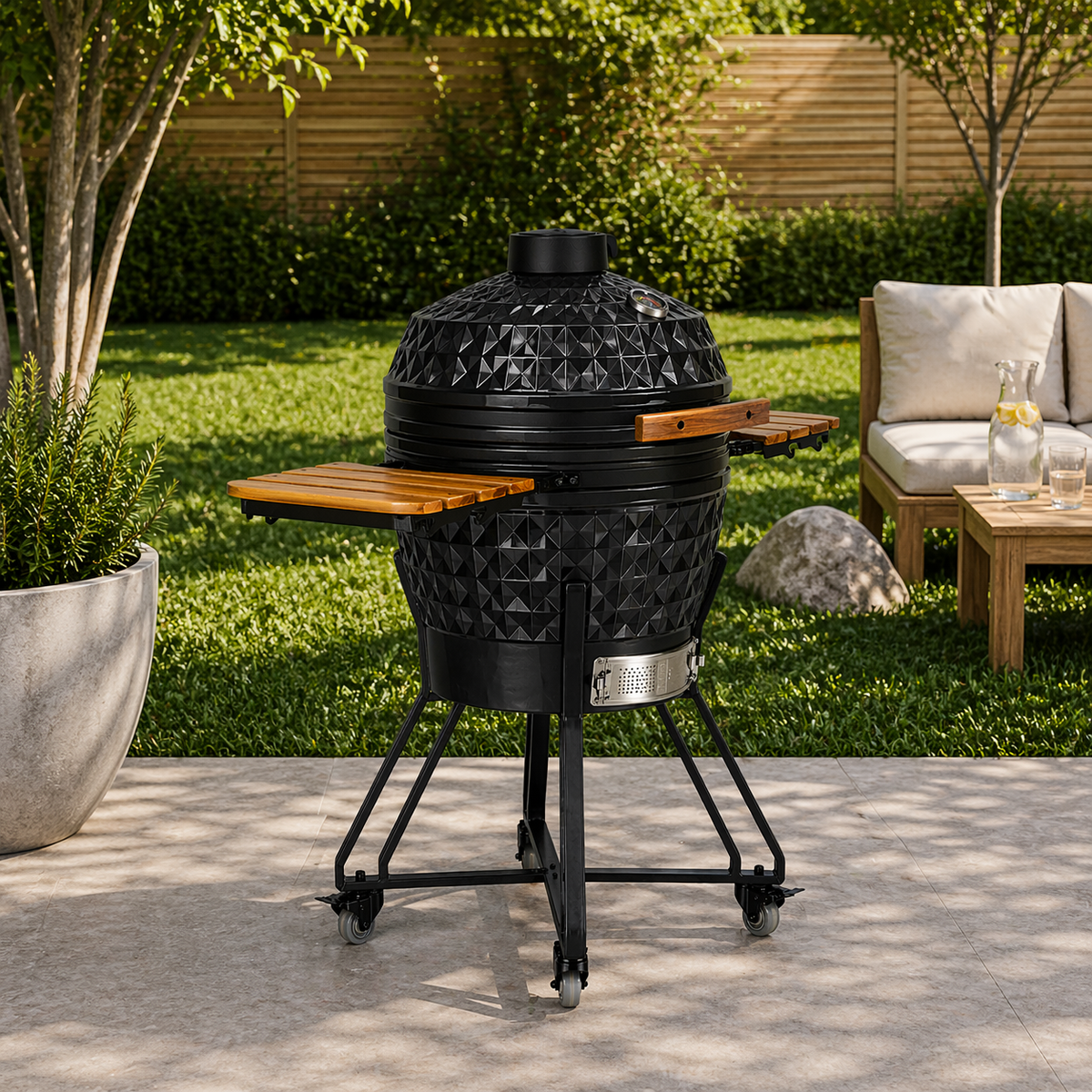 Black Ember Pro Diamond – 24" Kamado
