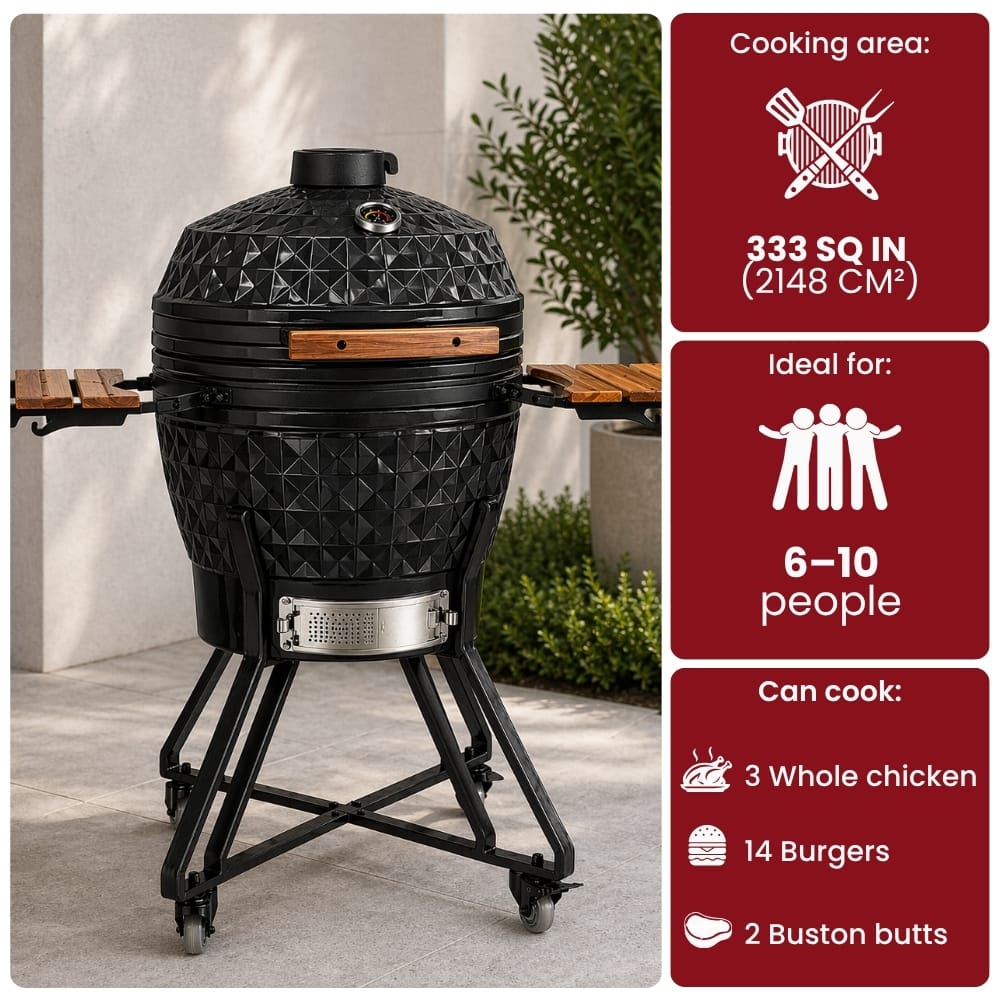 Black Ember Black Ember Pro Diamond – 24" Kamado