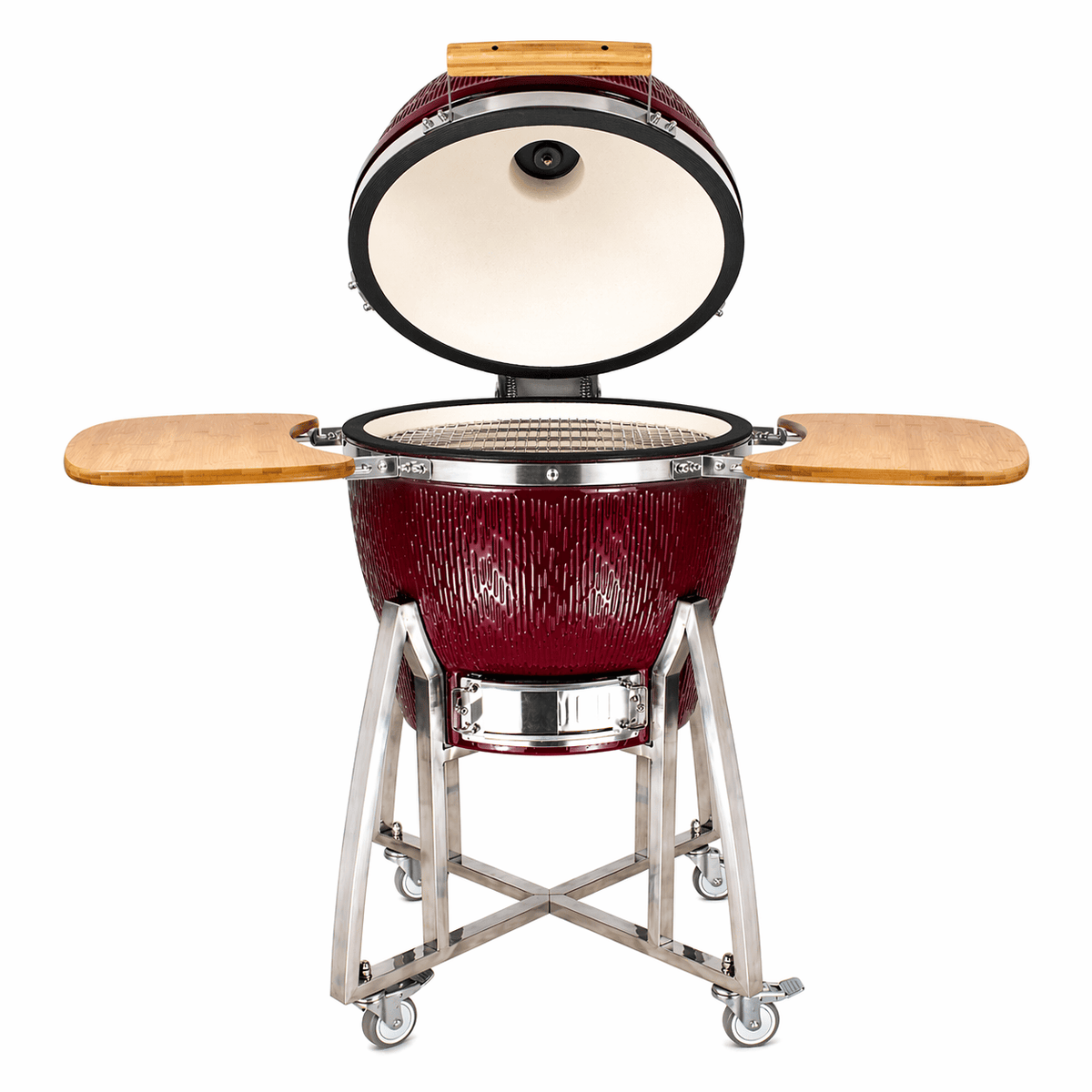 Black Ember Burgundy Ember Classic Line – 21" Kamado