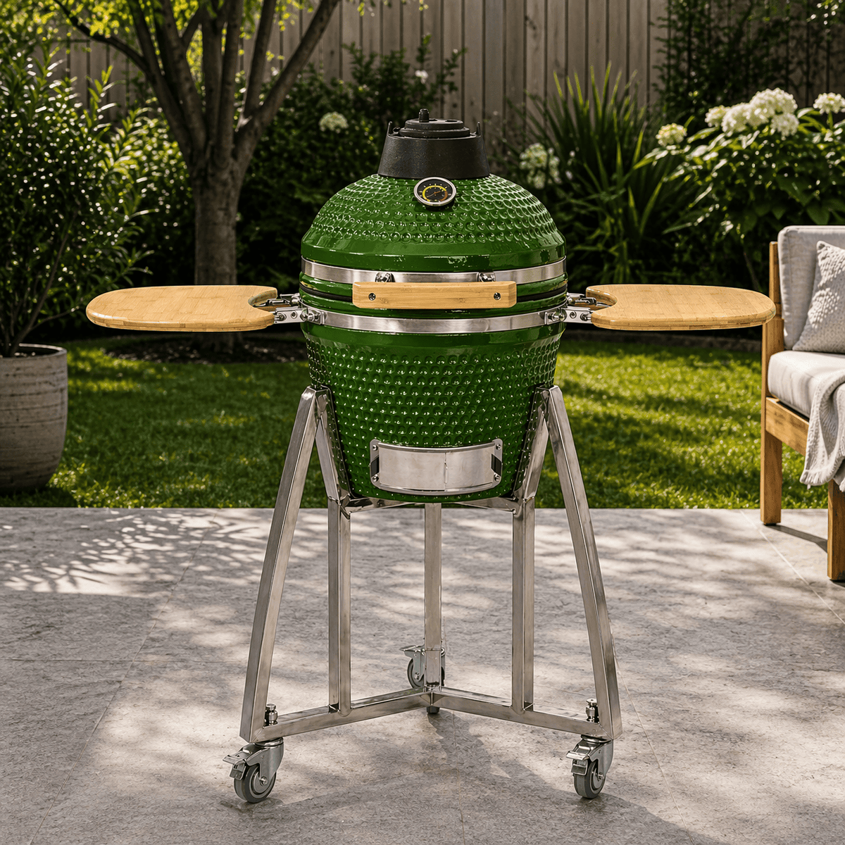 Black Ember Green Ember Compact – 16" Kamado