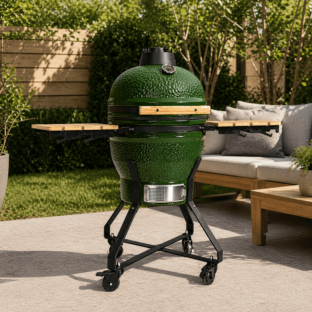 Black Ember Green Ember Junior – 18" Kamado