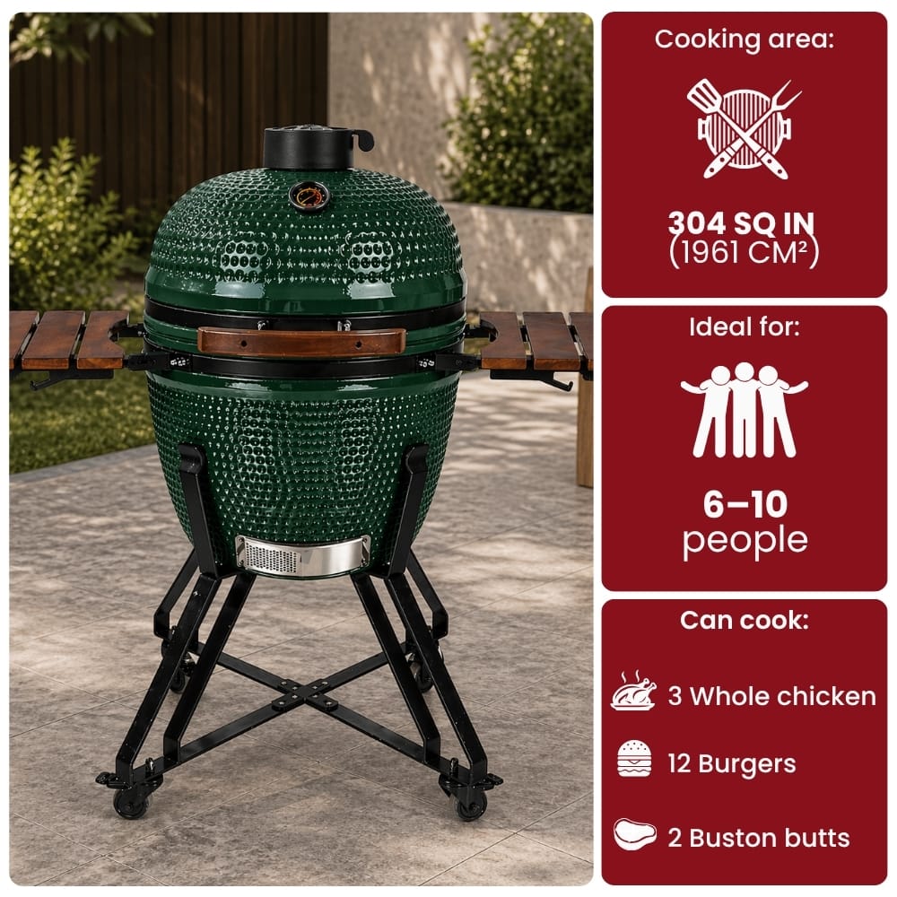 Black Ember Green Ember Performance – 23.5" Kamado