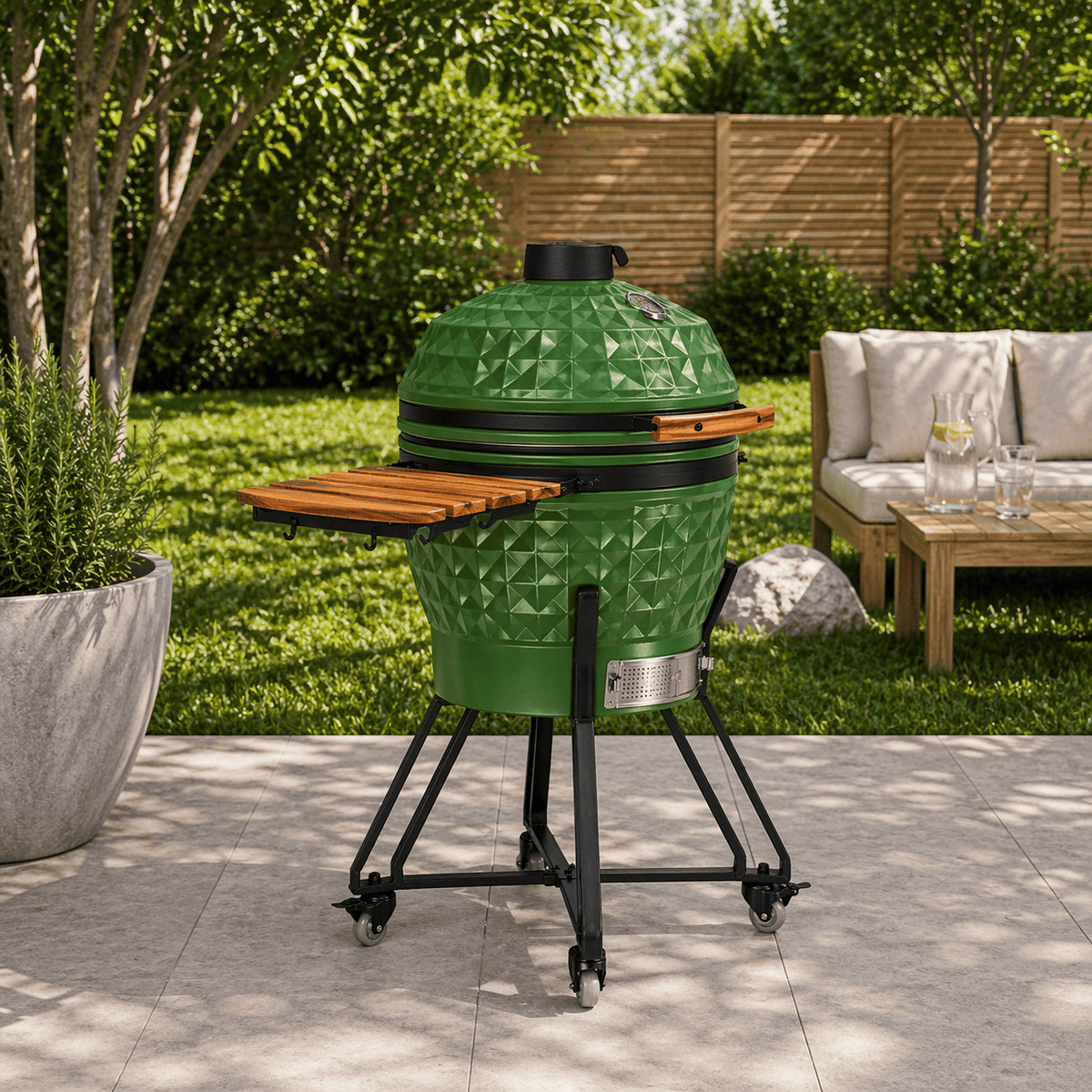 Black Ember Green Ember Pro Diamond – 24" Kamado