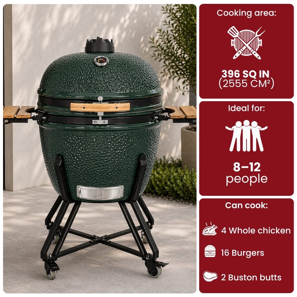 Black Ember Green Ember Titan – 28" Kamado