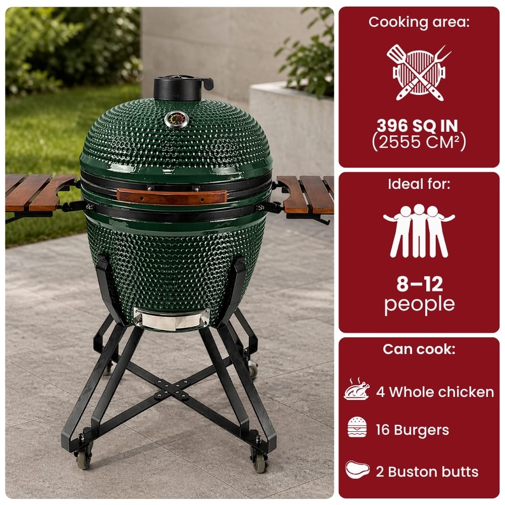 Black Ember Green Ember XL – 26" Kamado