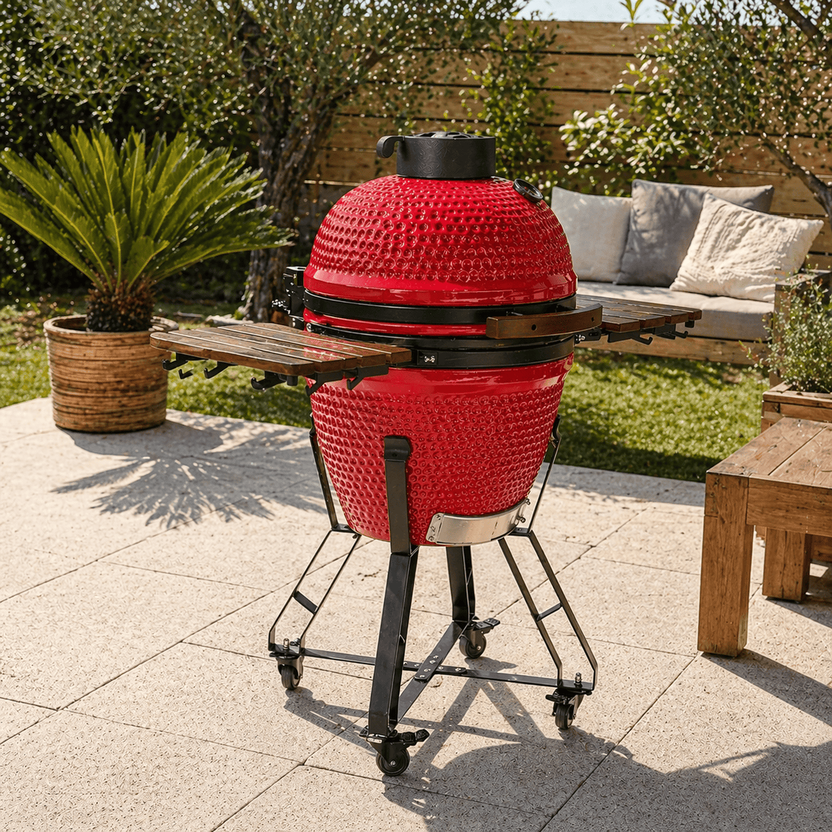 Black Ember Red Ember Classic – 21" Kamado