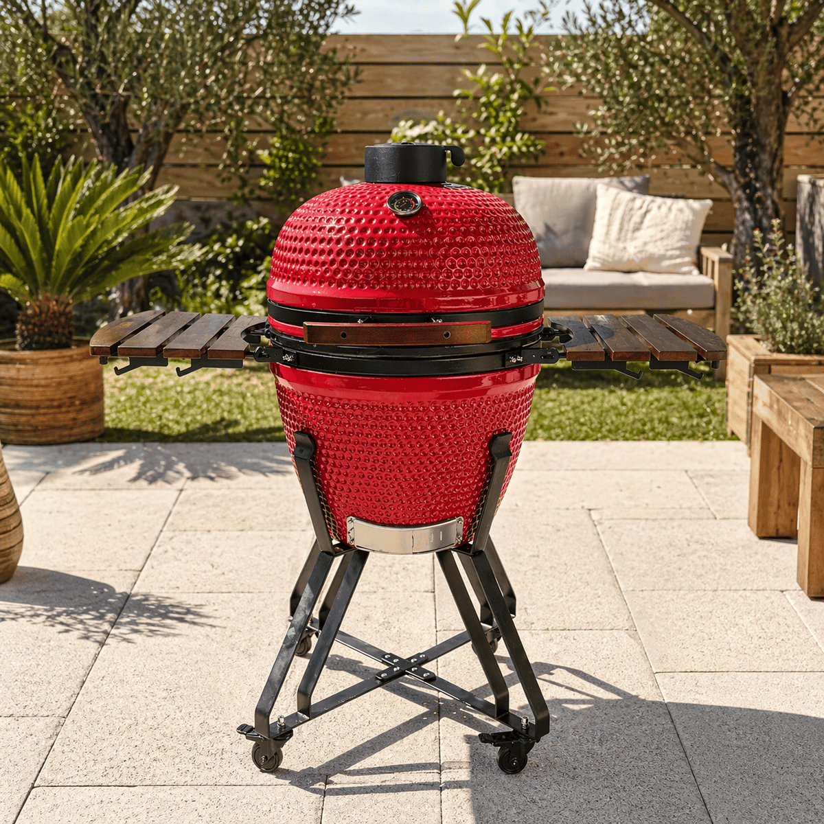 Black Ember Red Ember Classic – 21" Kamado