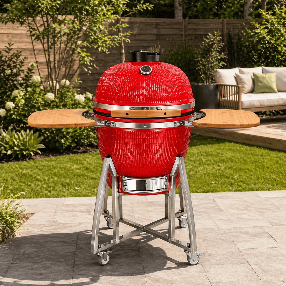 Black Ember Red Ember Classic Line – 21" Kamado