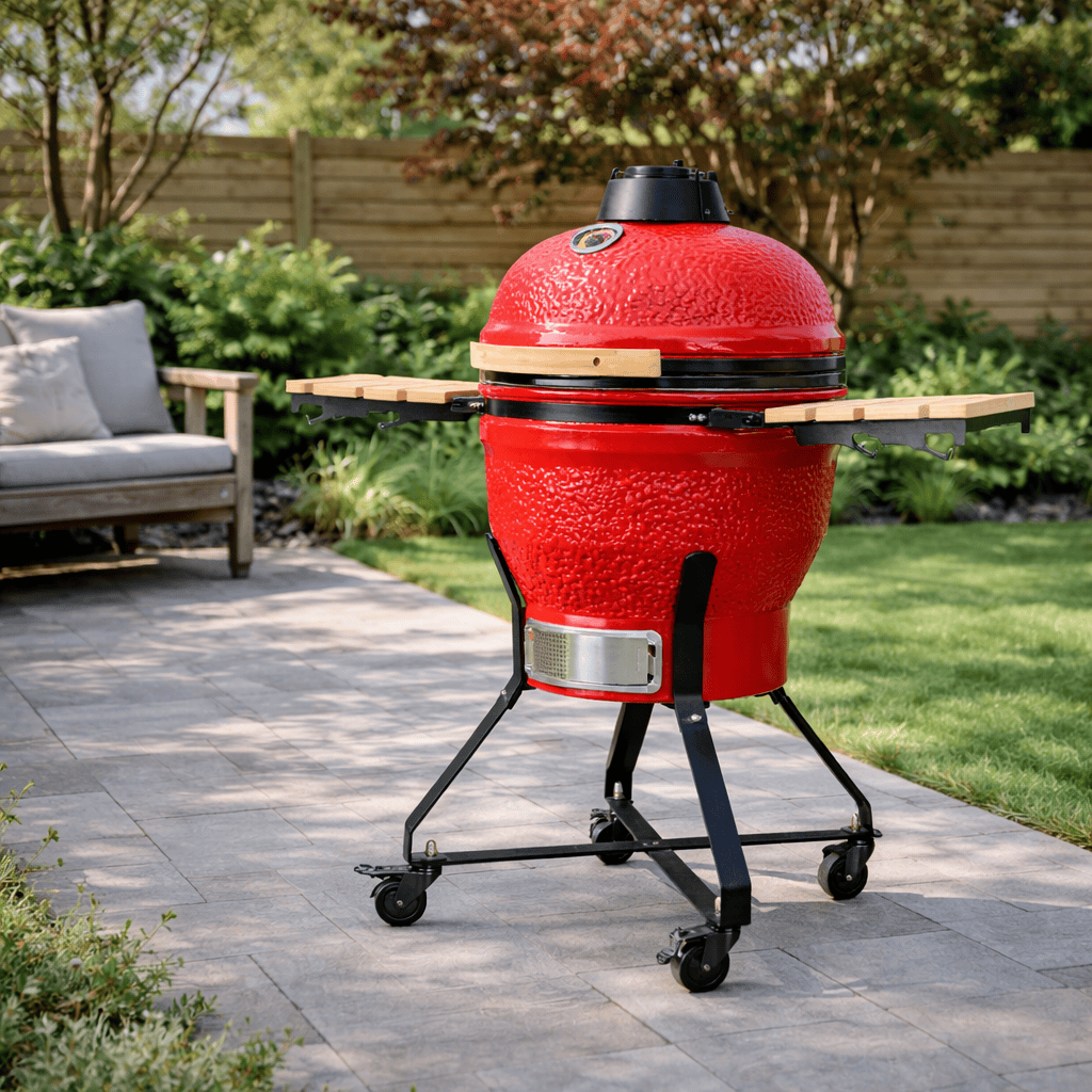Black Ember Red Ember Junior – 18" Kamado