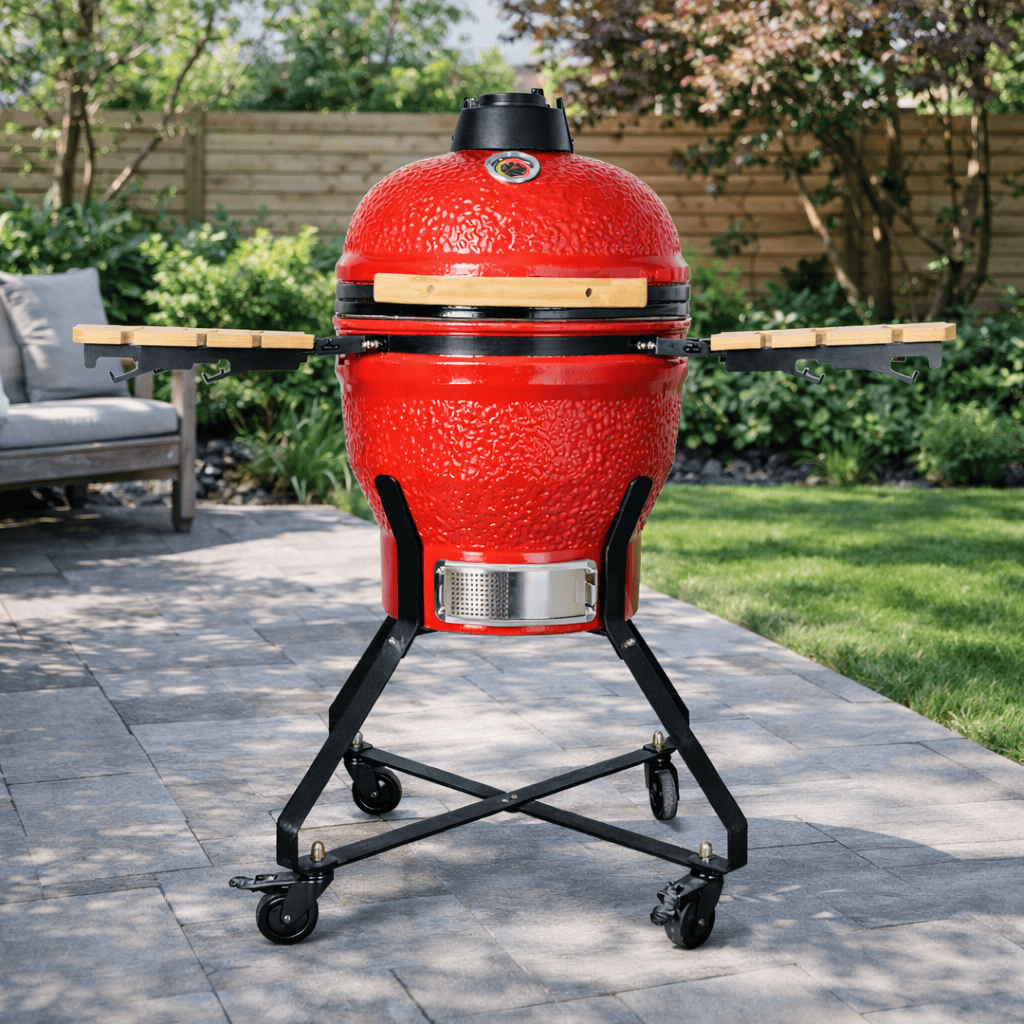Black Ember Red Ember Junior – 18" Kamado