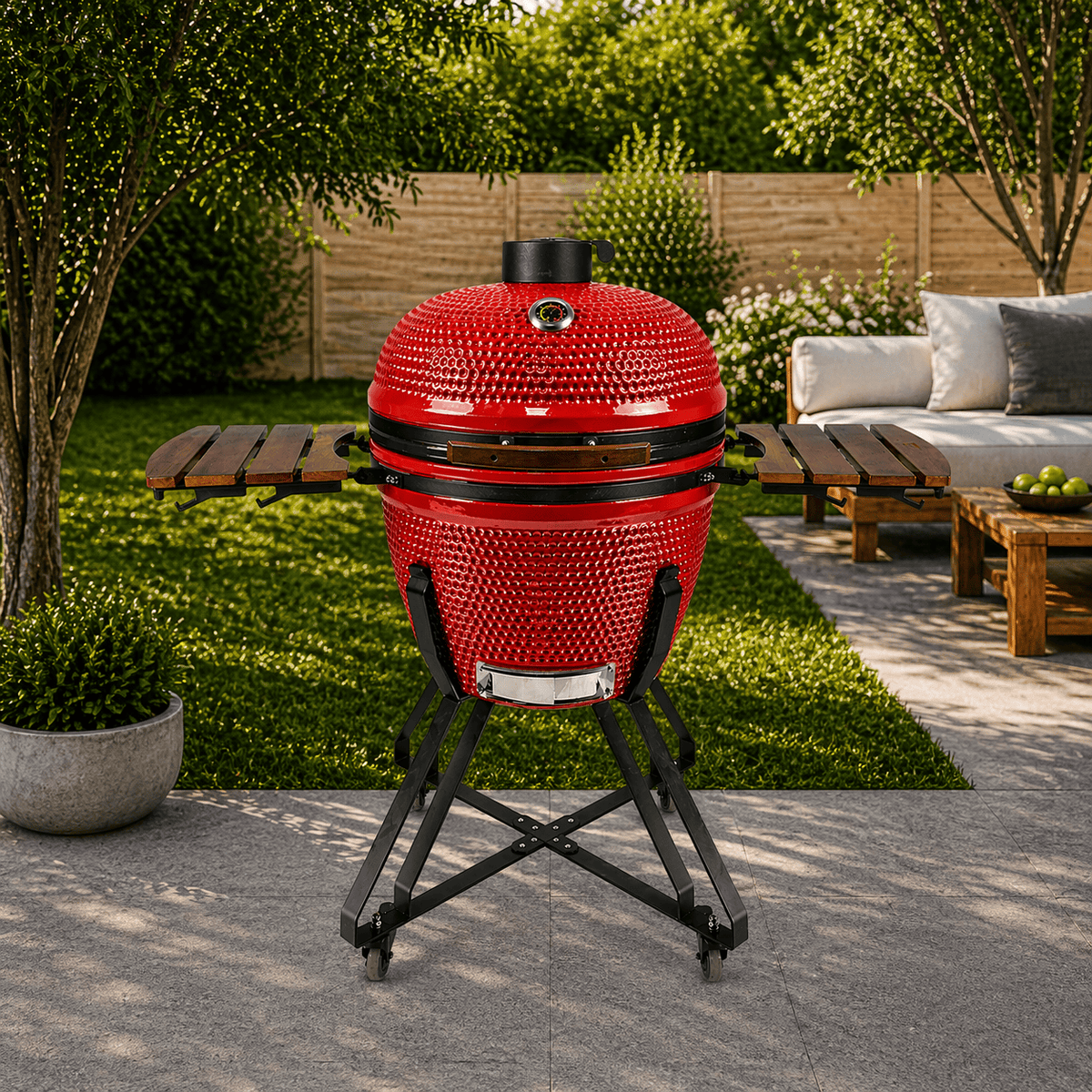 Black Ember Red Ember XL – 26" Kamado