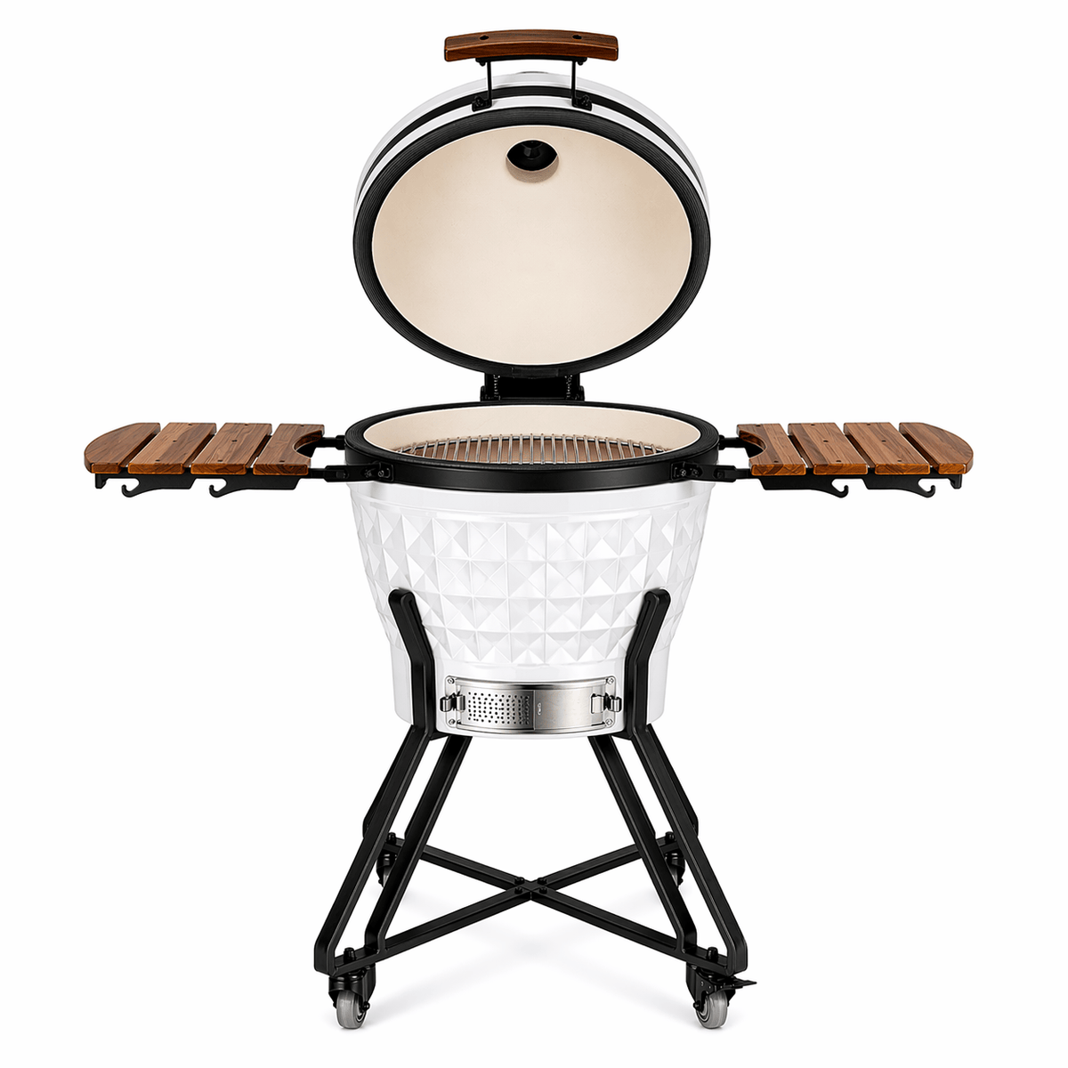 Black Ember White Ember Pro Diamond – 24" Kamado